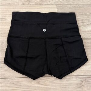lululemon athletica Black High-Waist Athletic Shorts